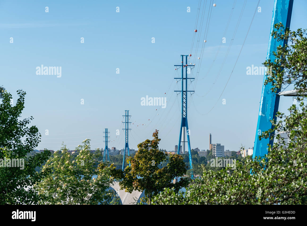 "Eine Zeichenfolge von Perlen, Helsinki, Finnland, Europa, EU Stockfoto