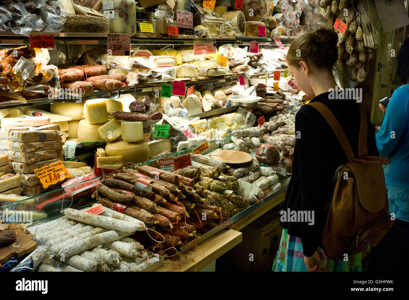 Traditionelle italienische Küche Shop, Rom Italien. Mai 2016 Stockfoto