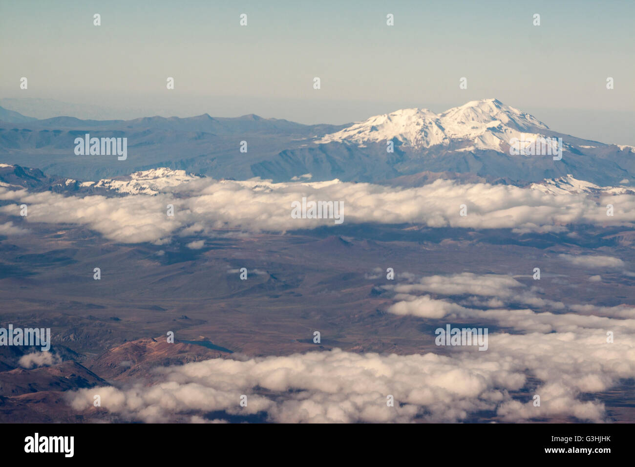 Cordillera de Los Andes Peru Stockfoto