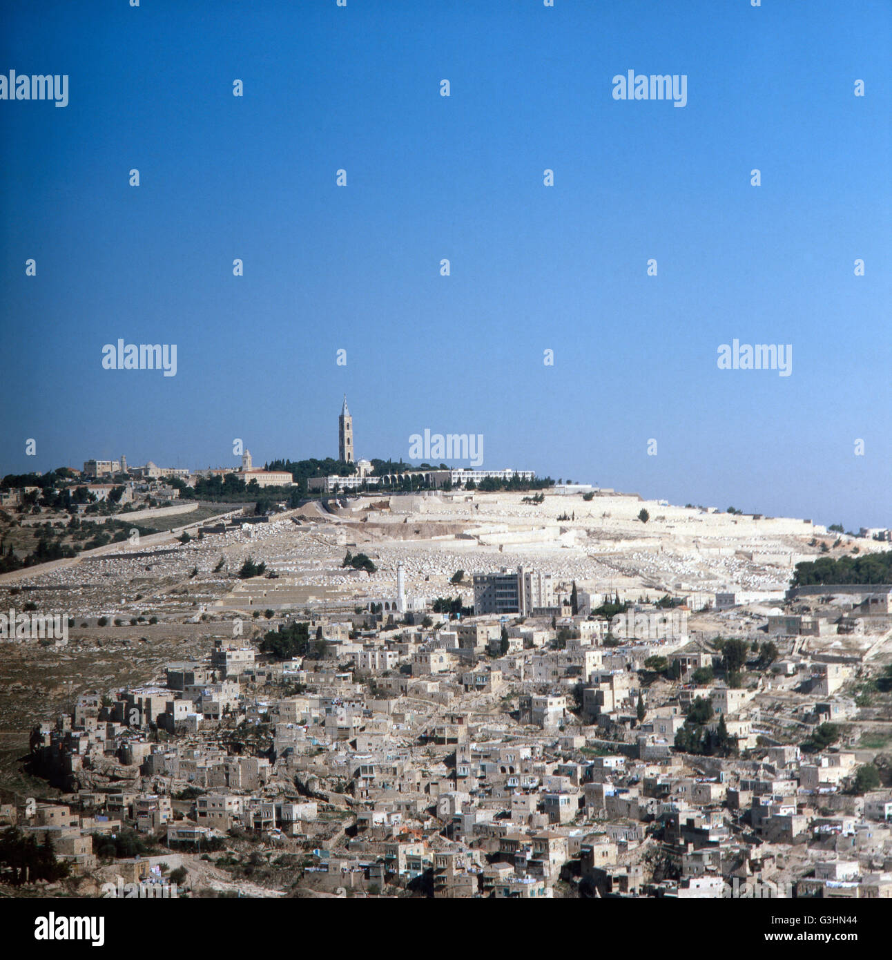 Sterben Sie Aussicht Vom Ölberg Im Garten Getsemani Auf Jerusalem