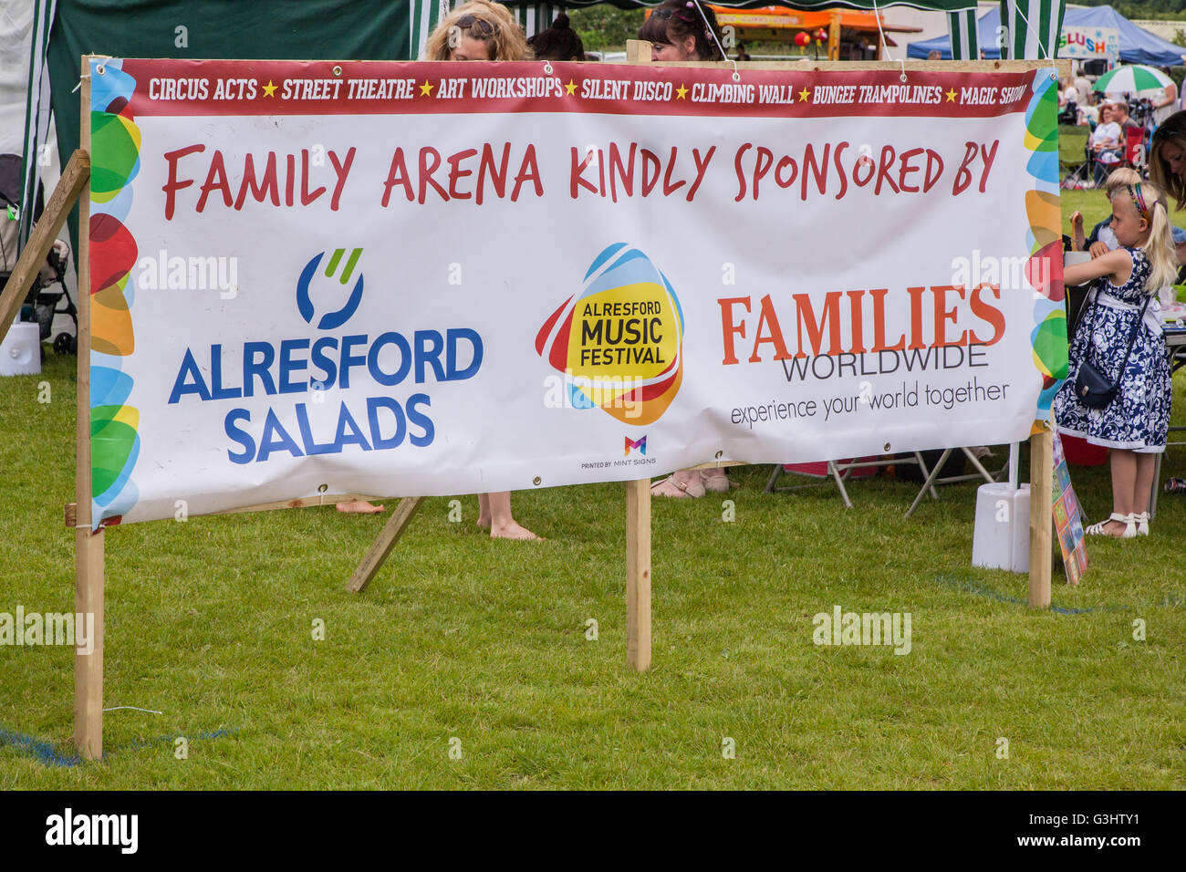 Alresford Musikfestival 2016, Hampshire, England, Vereinigtes Königreich. Stockfoto
