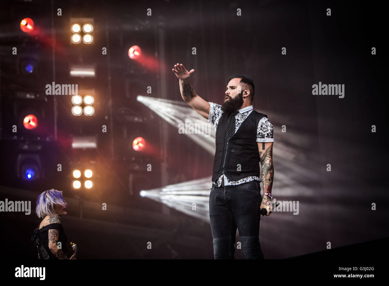 Landgraaf, Niederlande. 11. Juni 2016. Pfanne Höchstleistungen live Pinkpop Festival 2016 in Landgraaf. © Roberto Finizio/Pacificf Presse/Alamy Live News Stockfoto