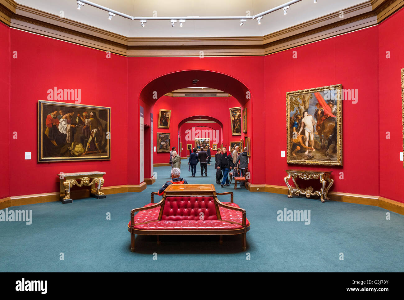 Interieur der Scottish National Gallery, Edinburgh, Schottland, Großbritannien Stockfoto