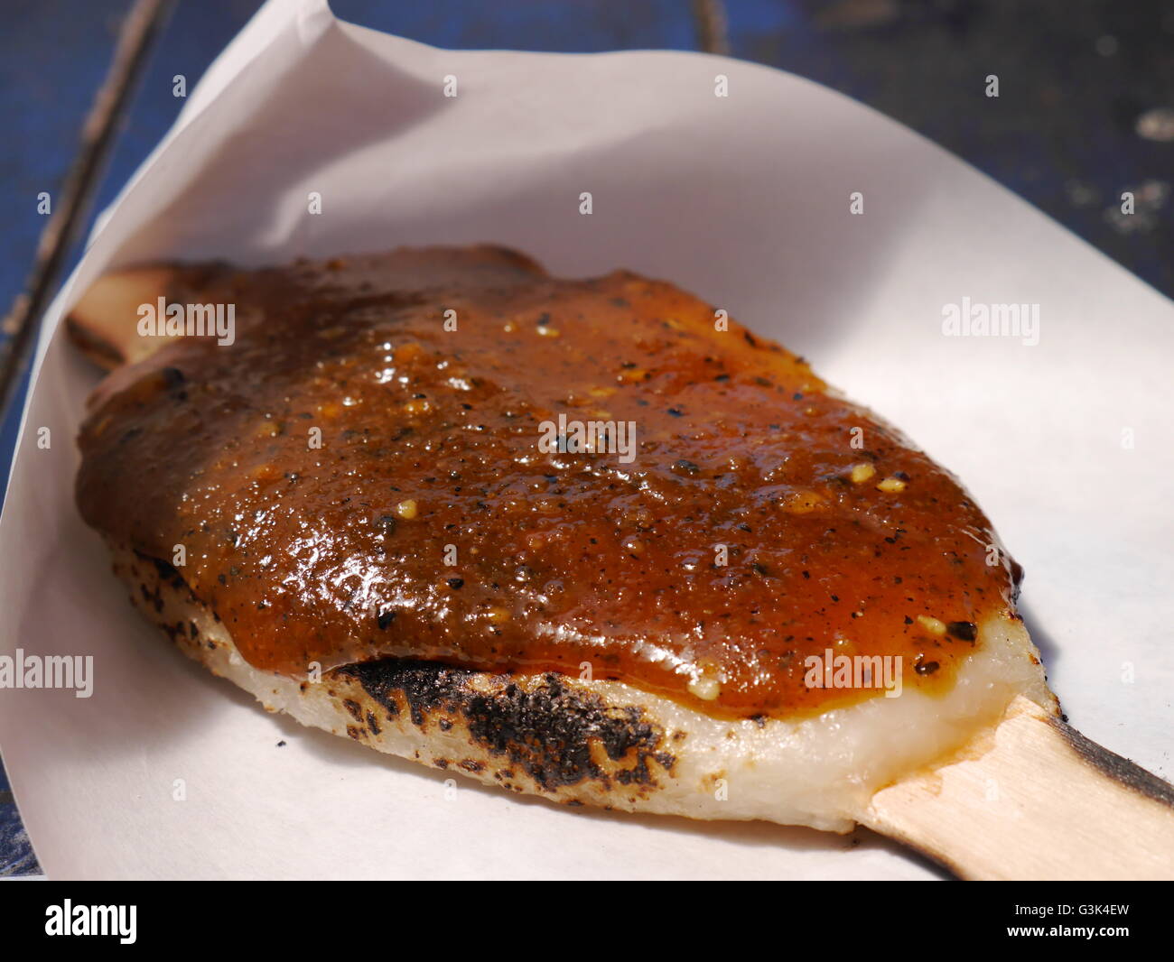 Japanischer Stil grill Kuchen in Präfekturen Yamanashi Stockfoto