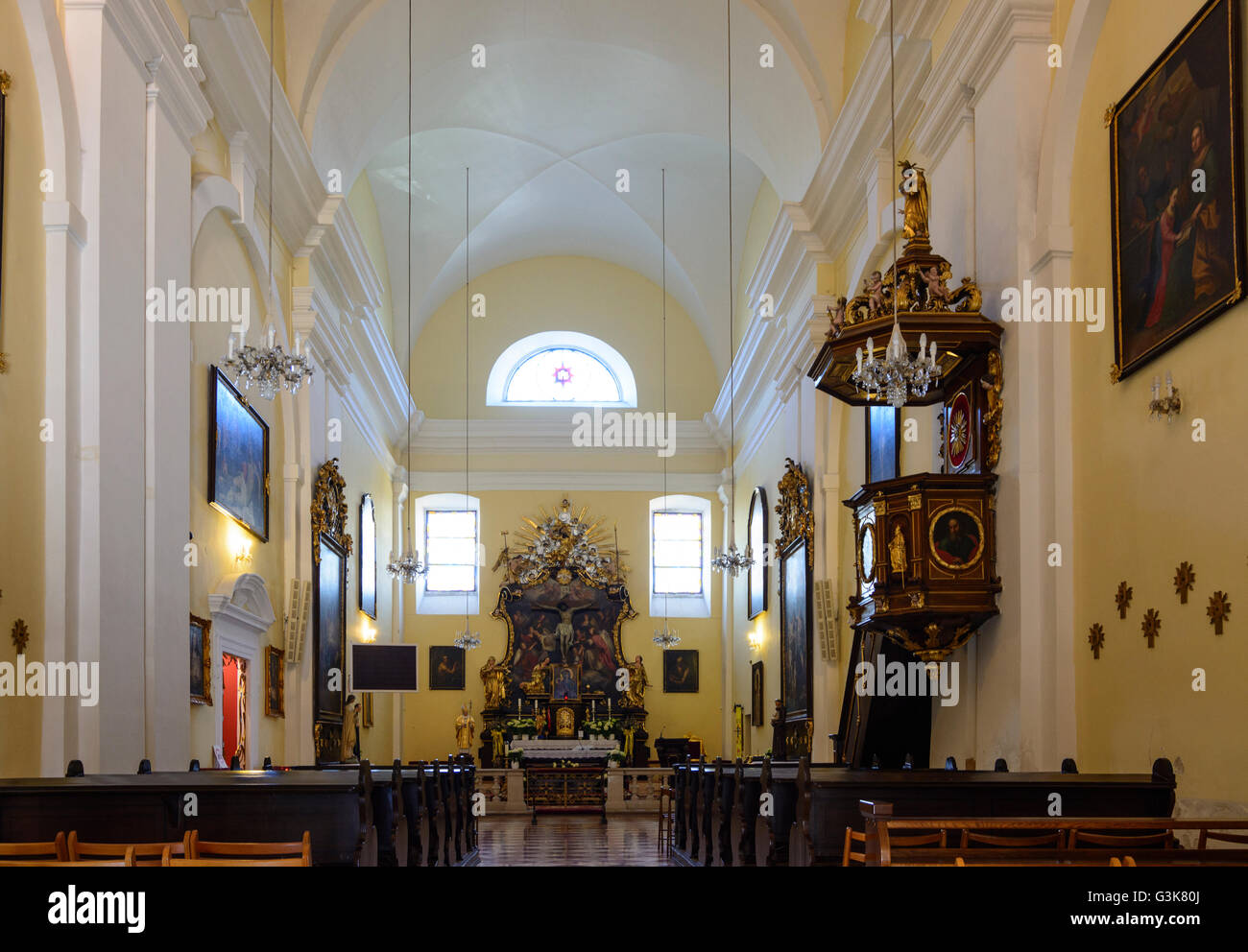 Kirche der Josefskirche auf Gipfel Kahlenberg, Österreich, Wien, 19.., Wien, Wien Stockfoto