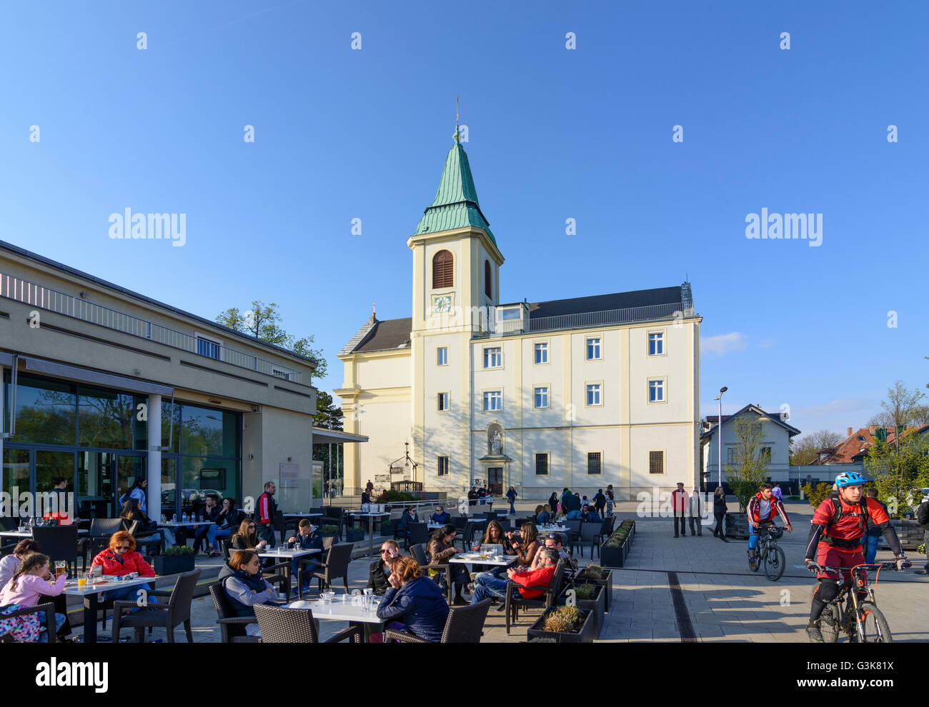 Kirche der Josefskirche auf Gipfel Kahlenberg, Österreich, Wien, 19.., Wien, Wien Stockfoto