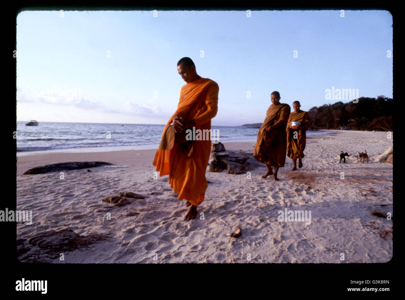 Buddhistische Mönche Stockfoto