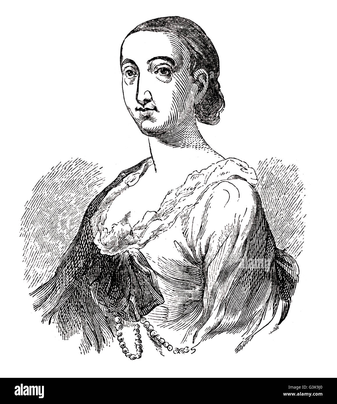 Rebecca Motte, 1738-1815 Stockfoto