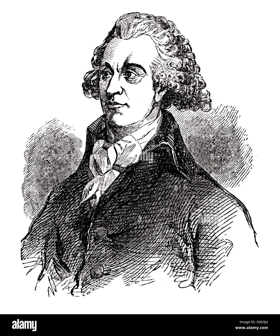 Schleie Coxe, 1755-1824 Stockfoto
