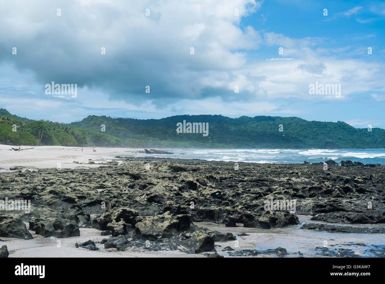 Der Strand in Santa Teresa, Costa Rica Stockfoto