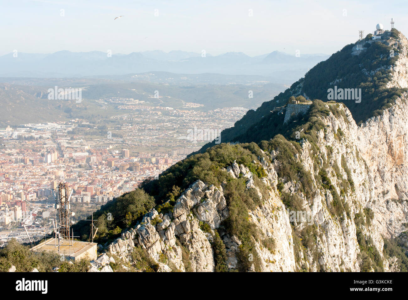 Der Felsen von Gibraltar Stockfoto