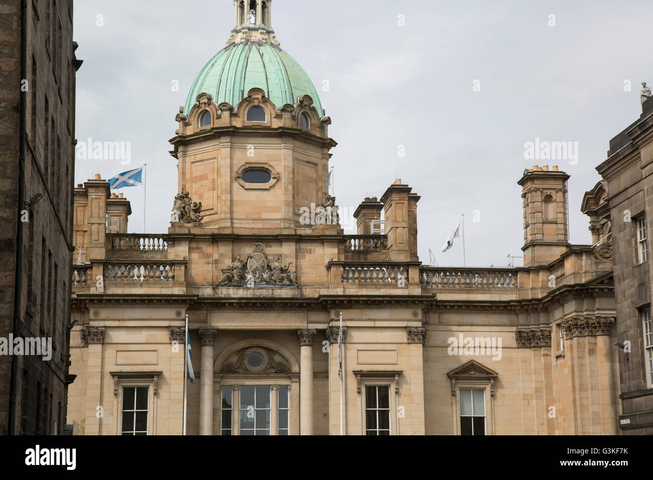 Ehemalige Zentrale der Bank of Scotland; Edinburgh Stockfoto