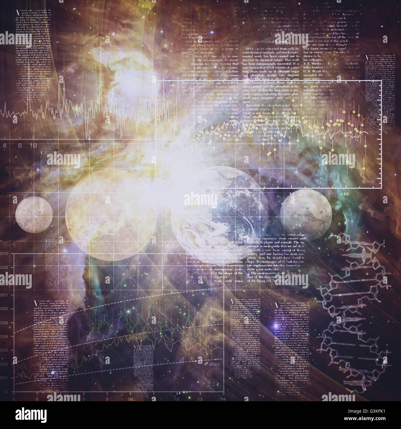 Wissenschaft und Technologie abstrakt für Ihr design Stockfoto