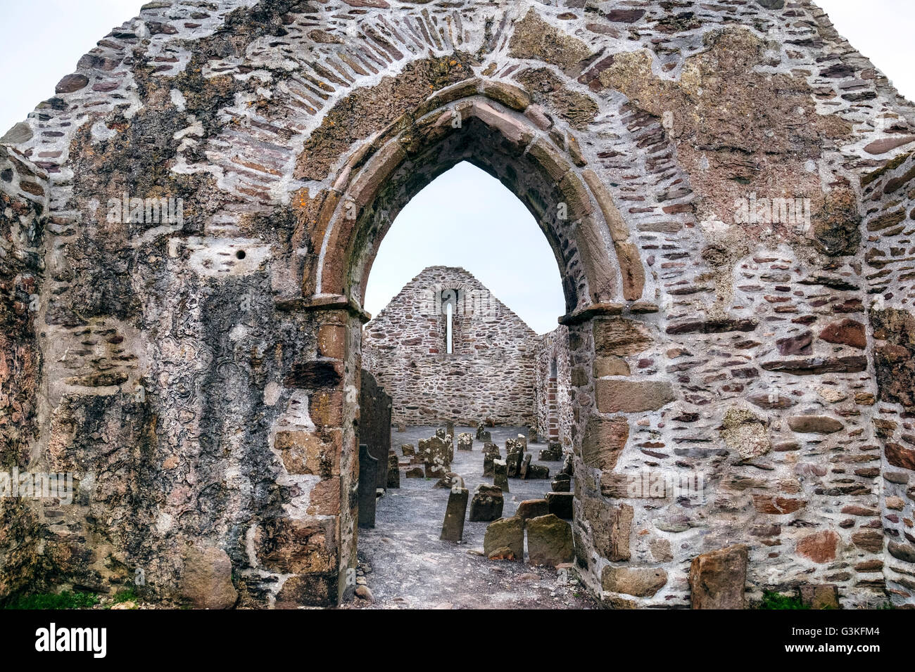 Ballingskelligs Abbey, Baile ein Sceilg, Iveragh-Halbinsel, County Kerry, Irland, Europa Stockfoto