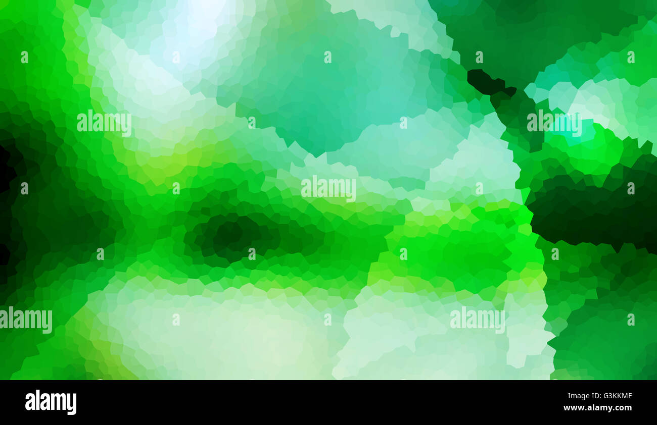 Grünen Kristall Glas abstrakten Hintergrund, digitale Grafik Ressourcen Stockfoto