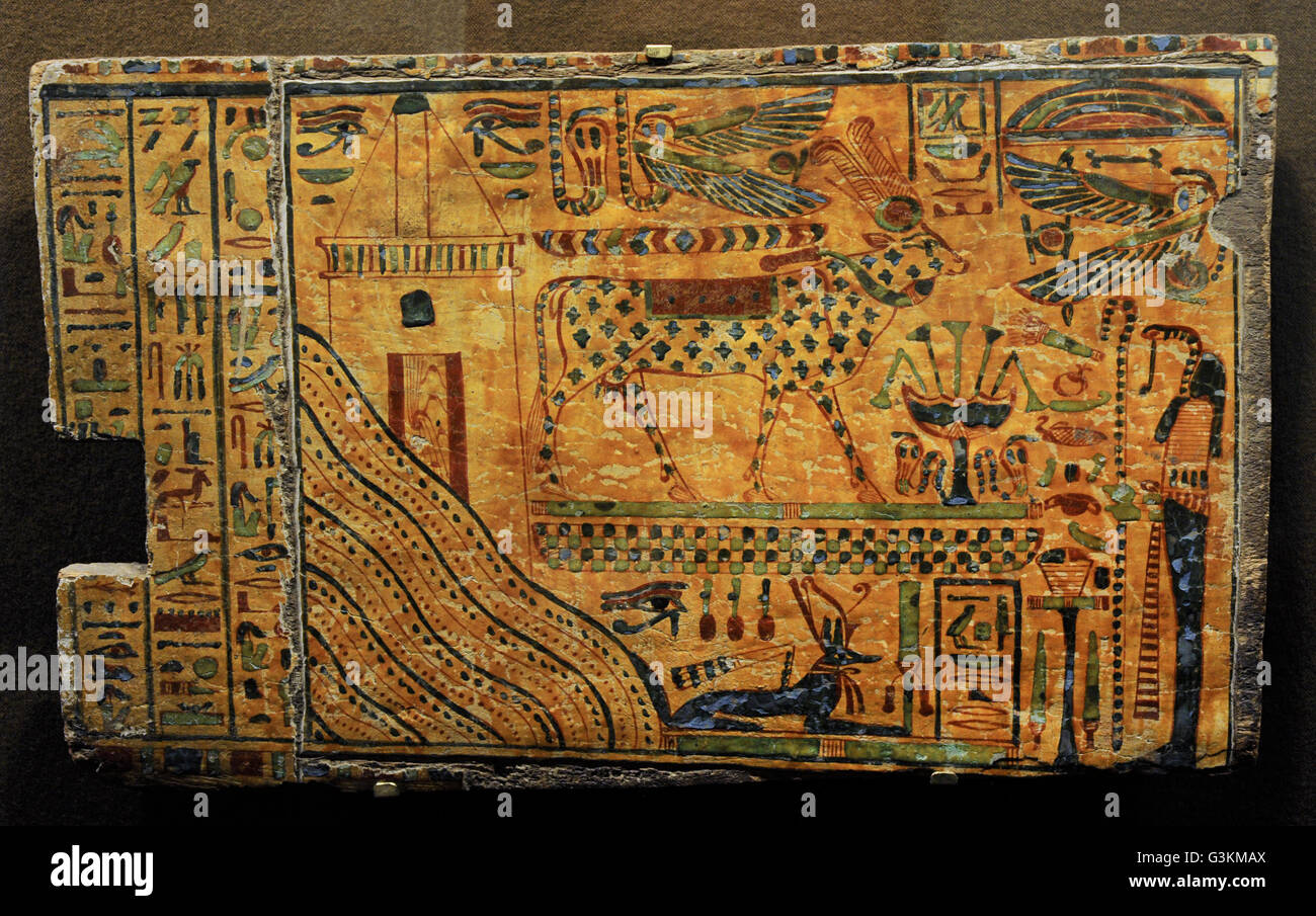 Ägypten. Hathor, kosmischen Gottheit als eine Kuh mit Flecken im Fell