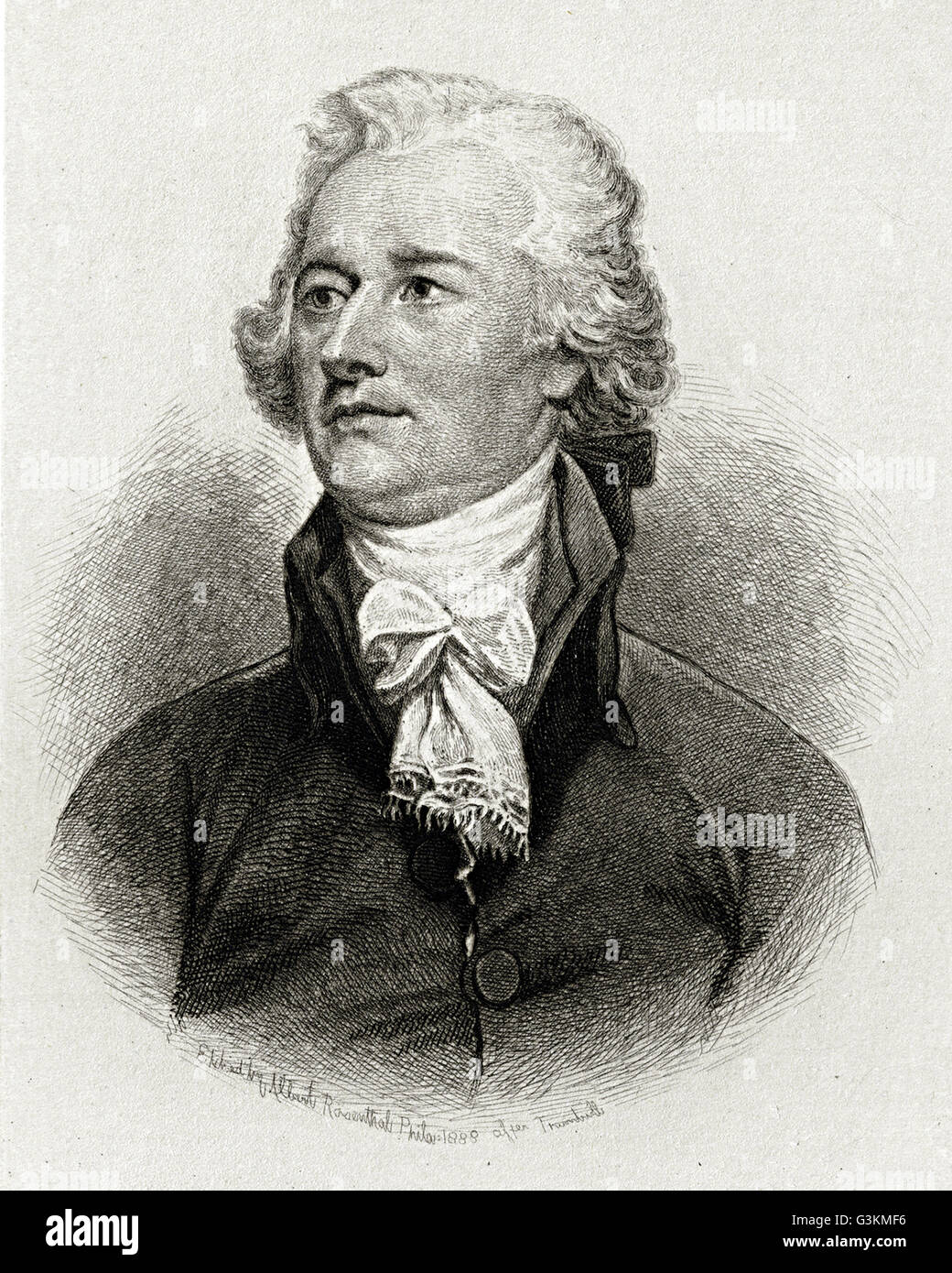 Alexander Hamilton, 1755 o 1757-1804 Stockfoto