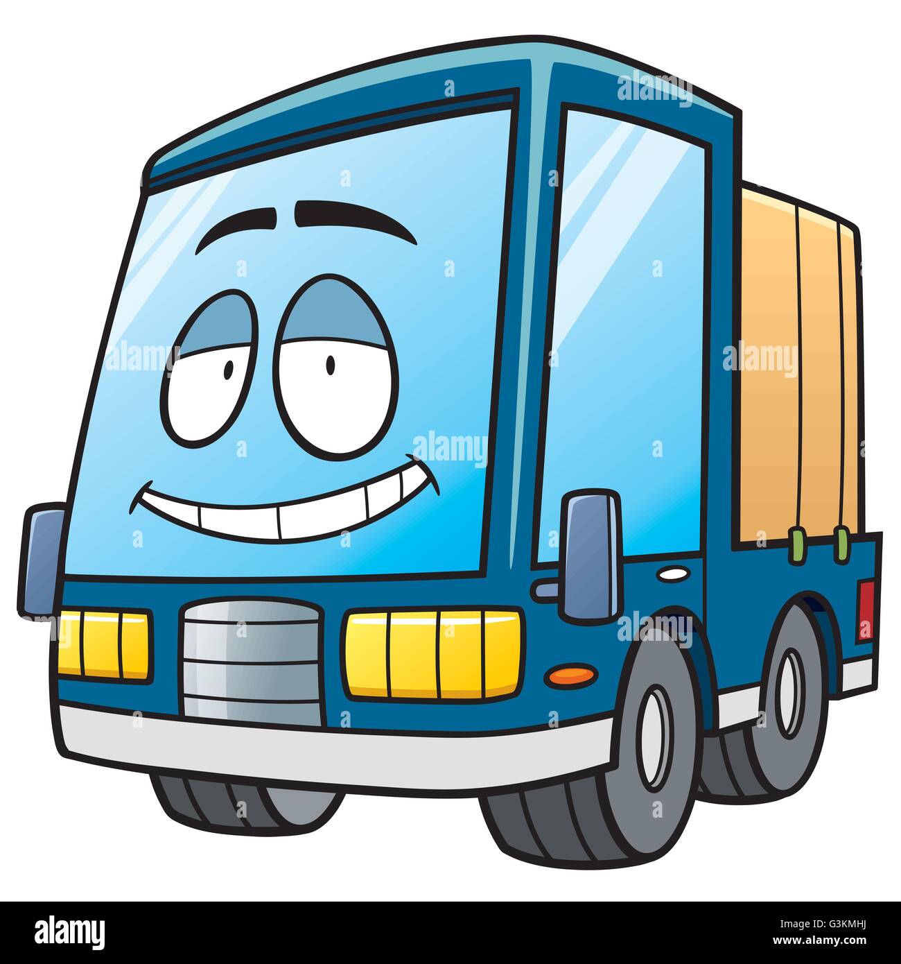 Vektor-Illustration Cartoon LKW Stock Vektor