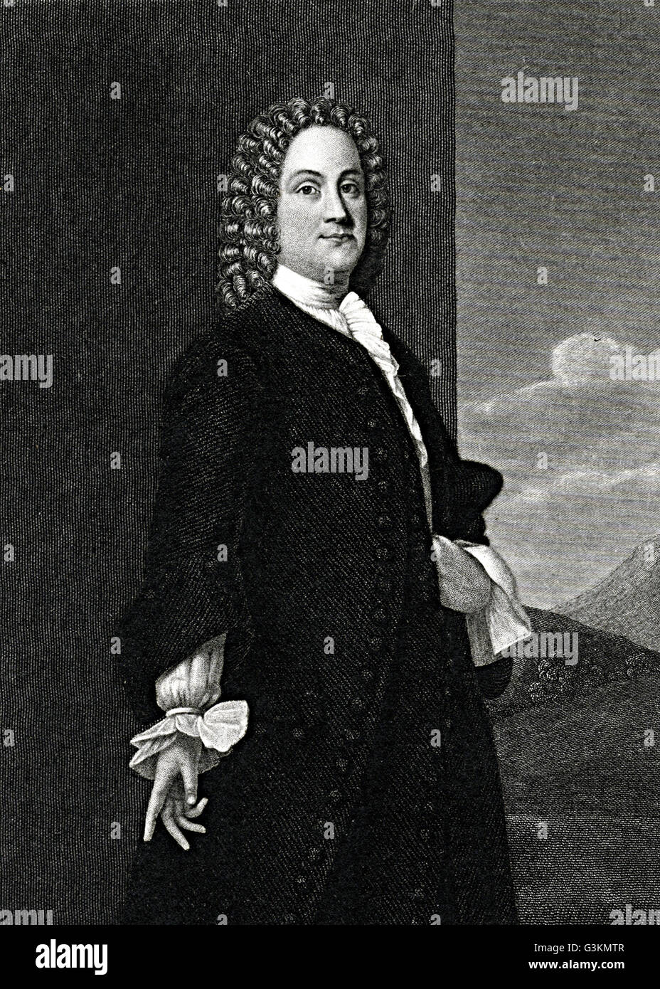 Benjamin Franklin, 1706-1790 Stockfoto