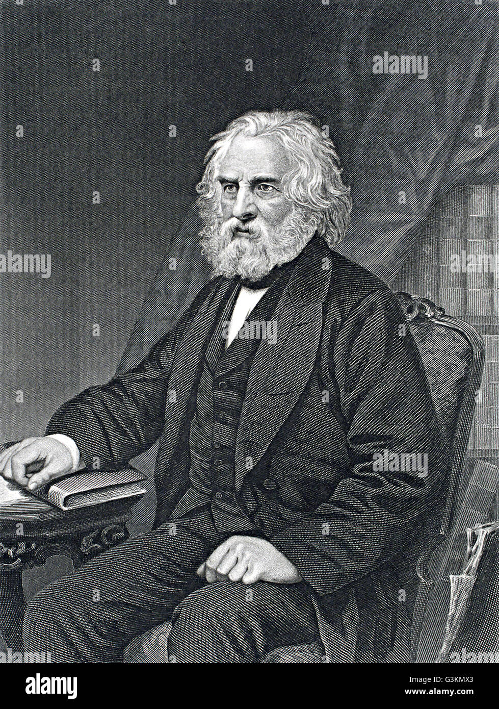 Henry Longfellow, 1807-1882 Stockfoto