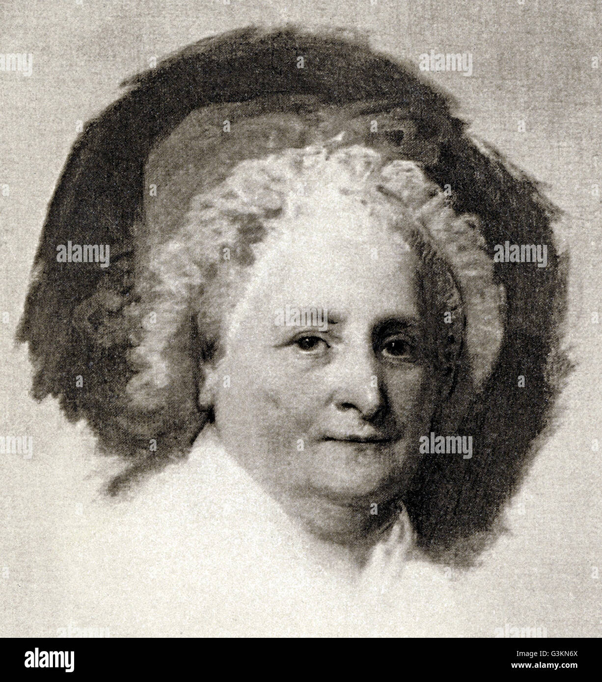 Martha Washington, 1731-1802 Stockfoto