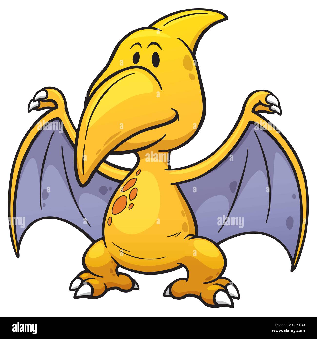 Vektor-Illustration der Dinosaurier cartoon Stock Vektor