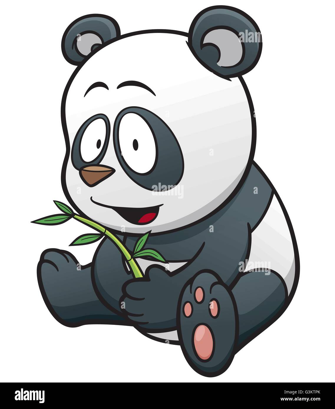 Vector Illustration von panda Cartoon Stock Vektor