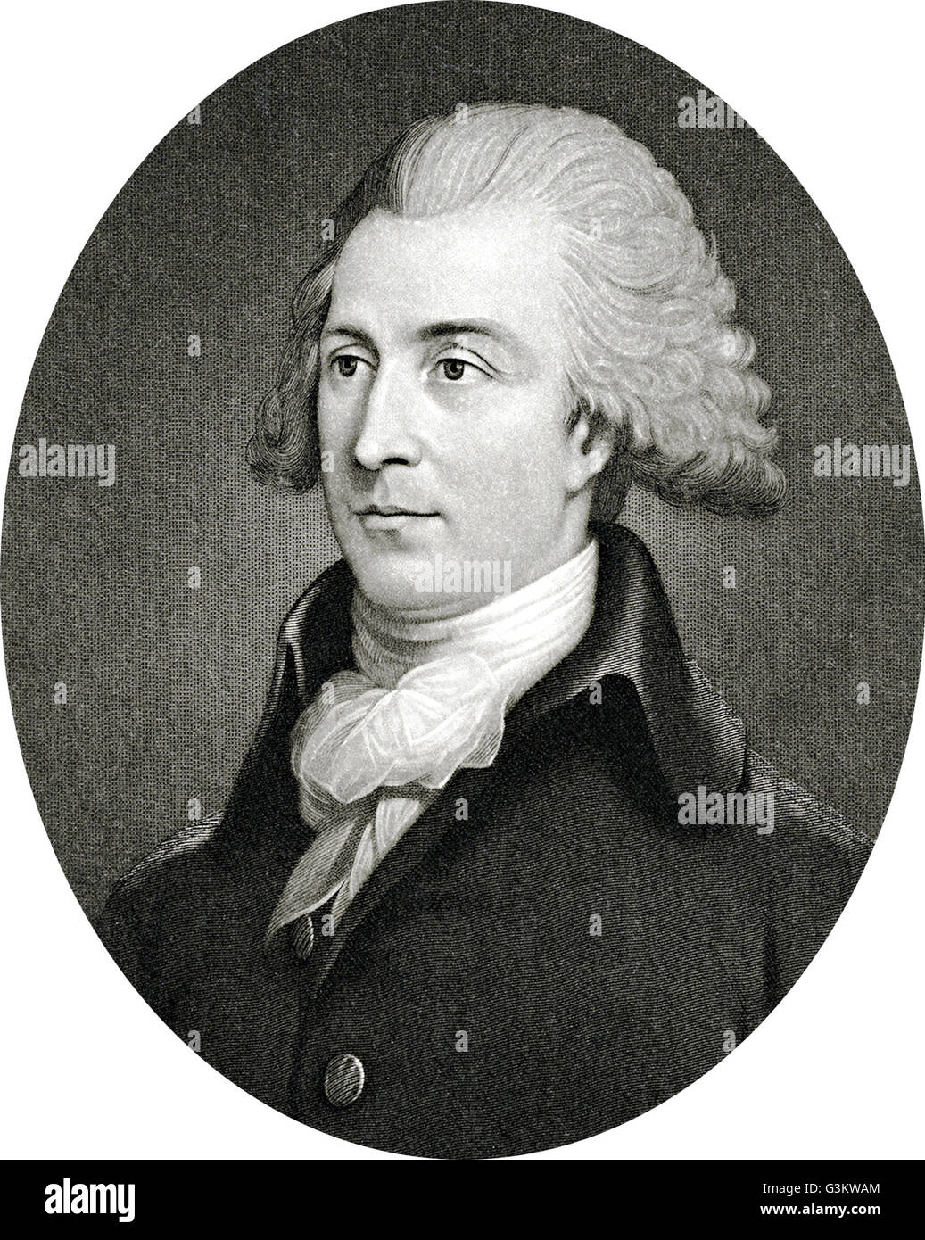 Schleie Coxe, 1755-1824 Stockfoto