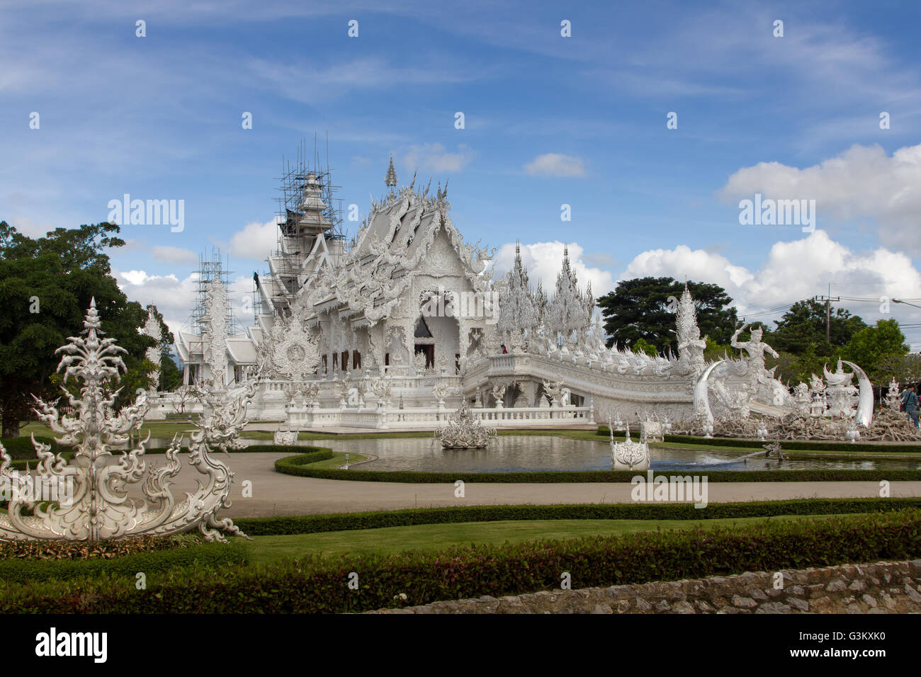 Wat Rong Khun Tempel, Chiang Rai, Thailand Stockfoto