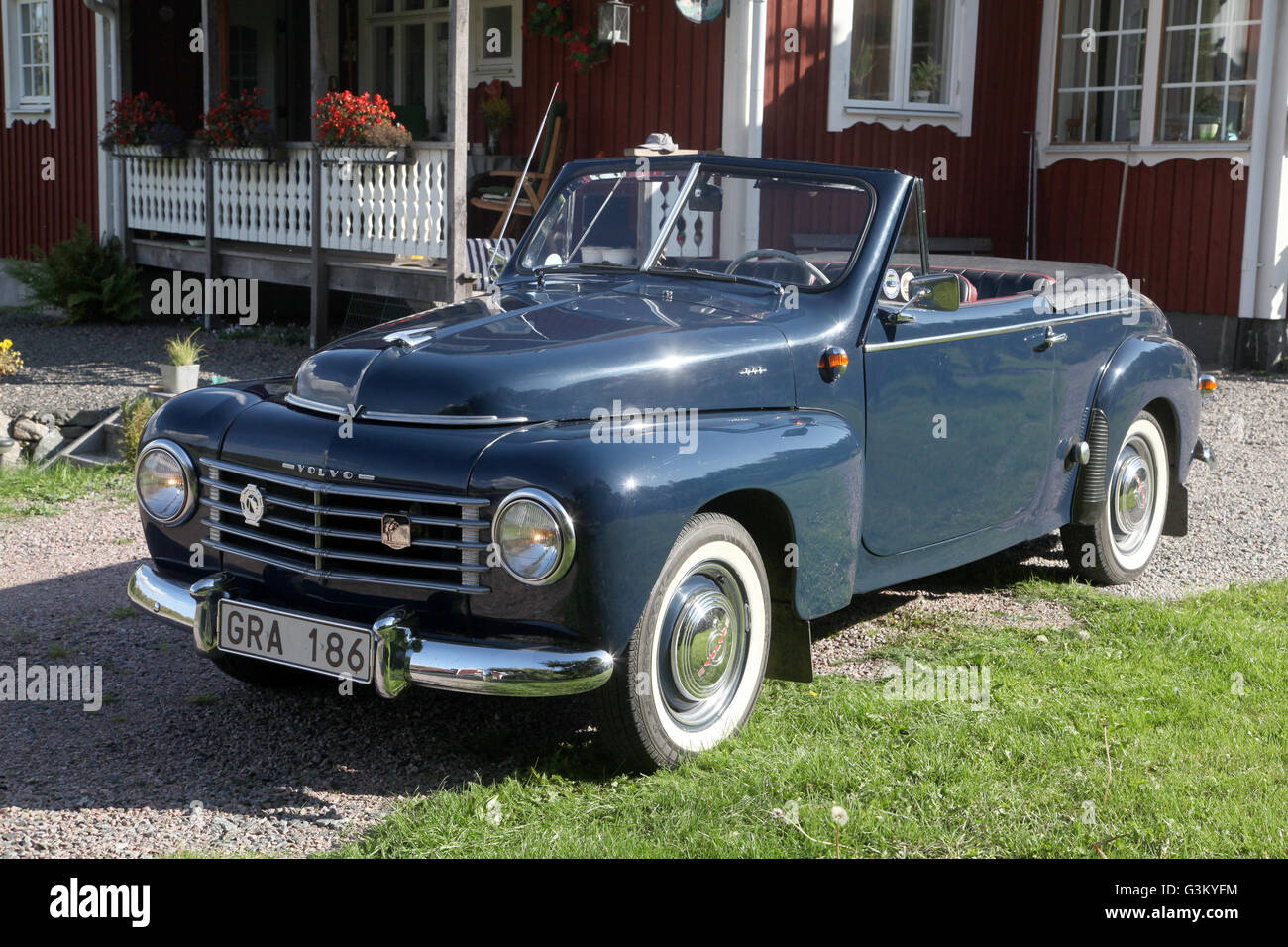 Volvo Cabrio ab 1952 erbaute 38 Kopien Stockfoto