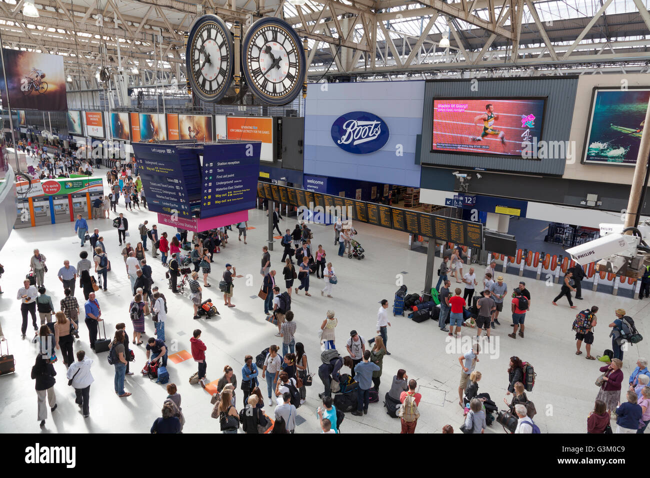 Waterloo Station Halle, London, England, Vereinigtes Königreich, Europa Stockfoto