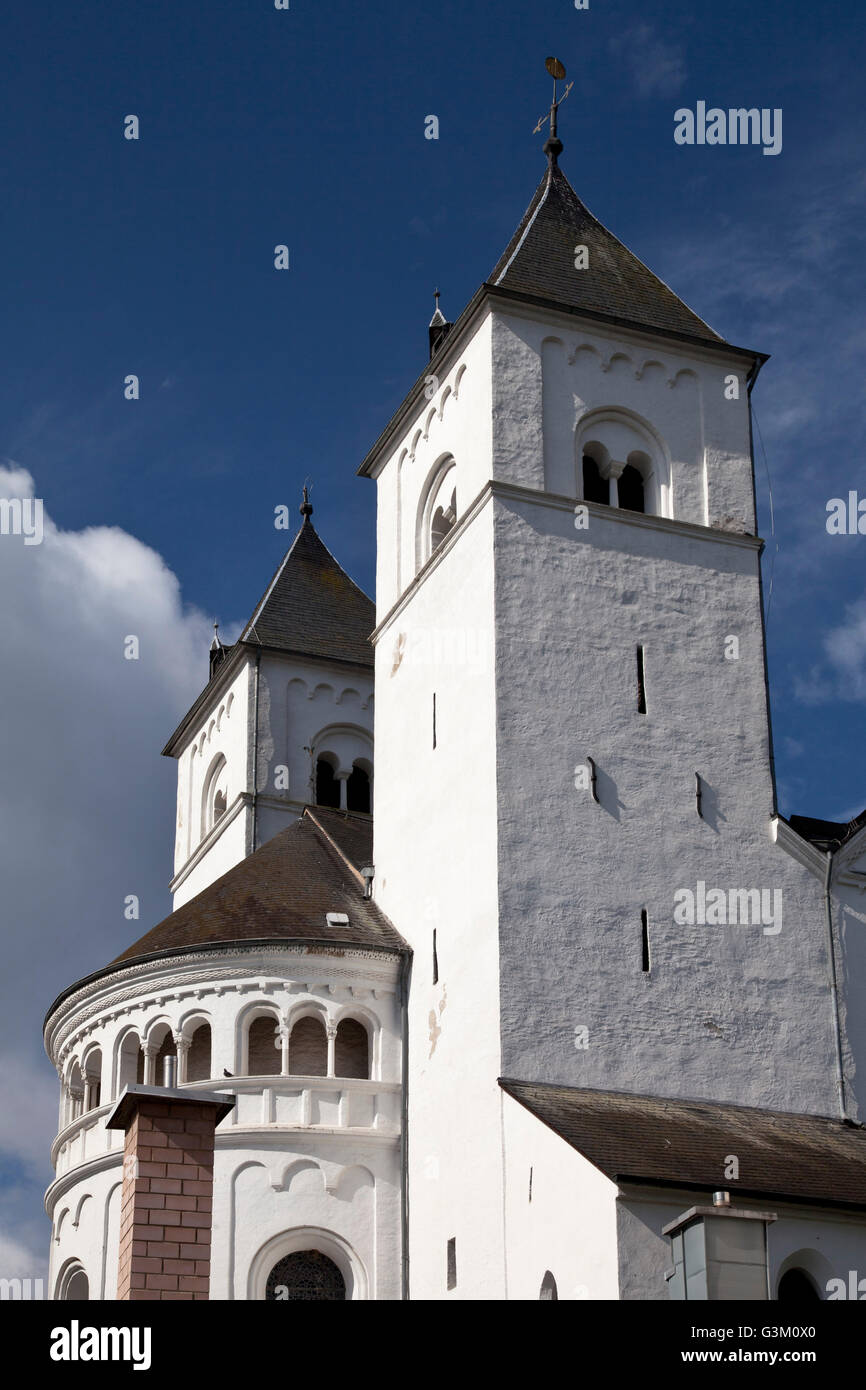 Stiftskirche St. Castor, Karden, Treis-Karden Moselregion, Rheinland-Pfalz, PublicGround Stockfoto