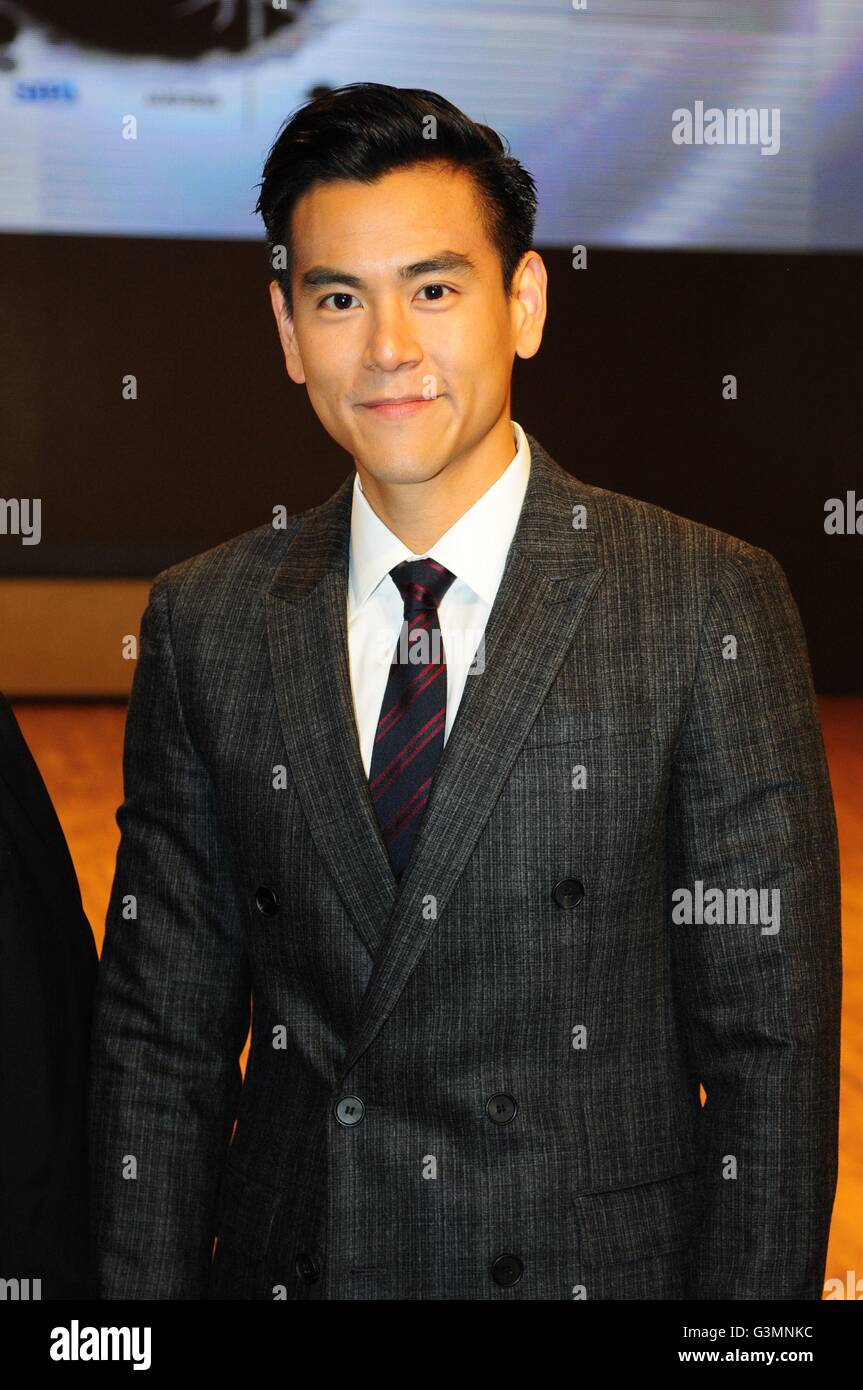 Shanghai, China. 13. Juni 2016. Jackie Chan und Eddie Peng besuchen die Eröffnungsfeier von Sammo Hung Studio in Shanghai, China am 13. Juni 2016. Bildnachweis: TopPhoto/Alamy Live-Nachrichten Stockfoto