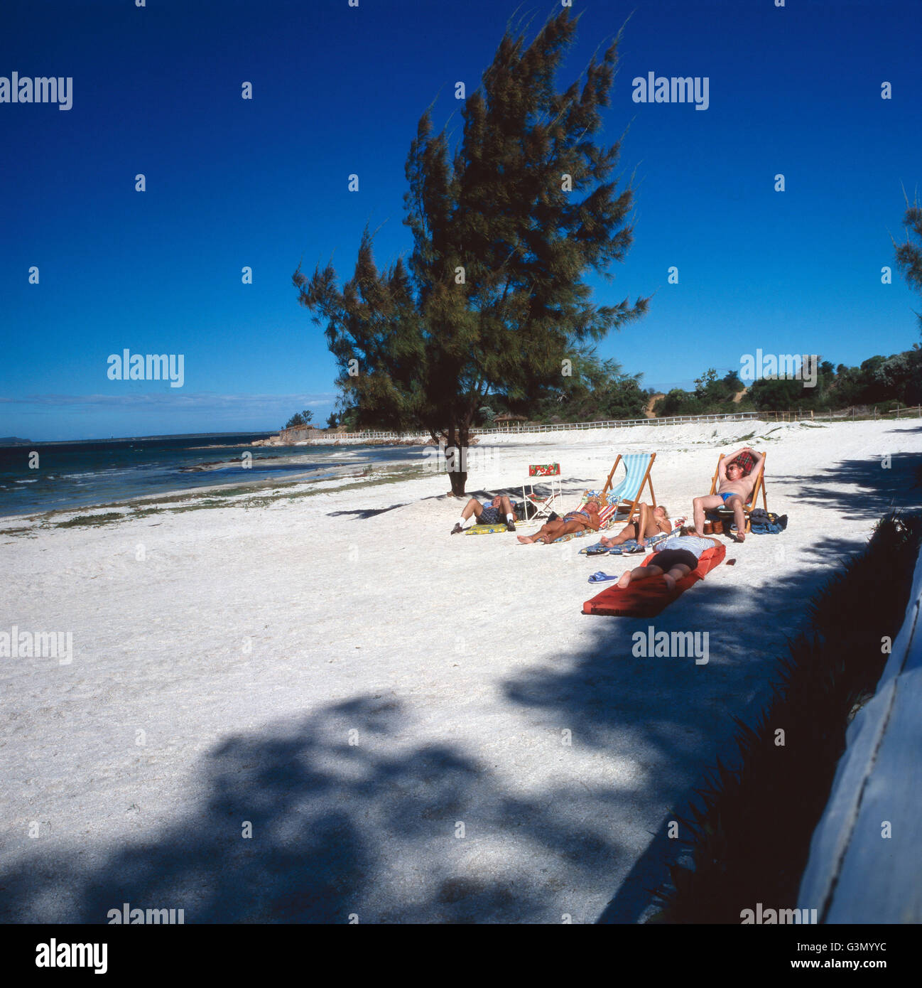 Erholung bin Lac Anosy Auf Madagaskar, Madagaskar-1989. Erholung am See Anosy auf der Insel Madagaskar, Madagaskar 1989. Stockfoto