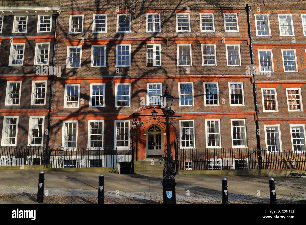 Kings Bank Spaziergang, Inner Temple, Inns of Court, Sollicitors Chambers Gebäude, London, Großbritannien Stockfoto