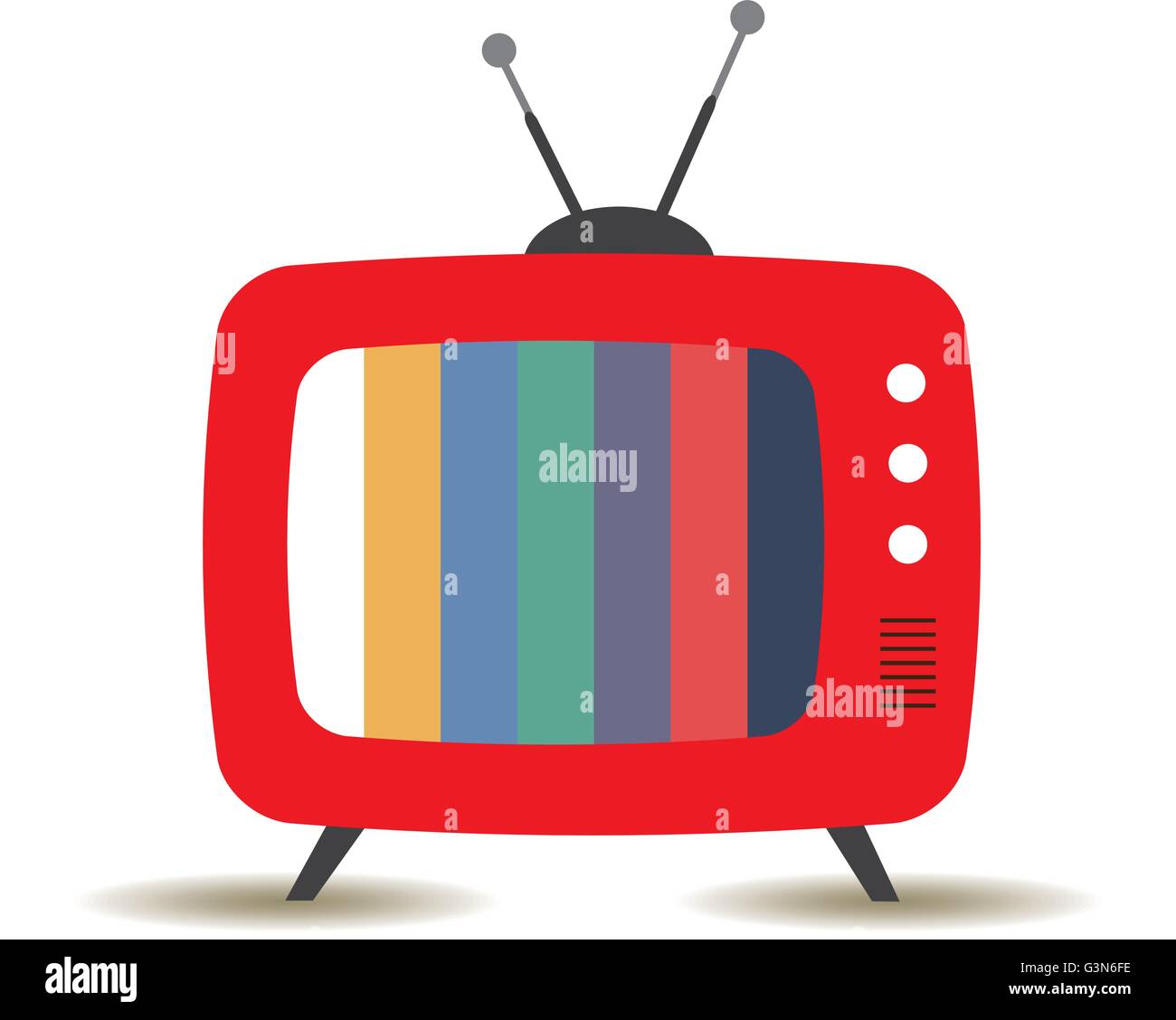 Vektor-Retro-TV Stock Vektor