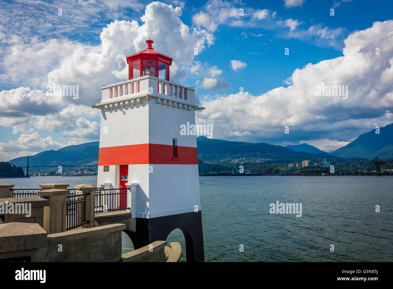 Brockton Punkt ist ein Punkt und Halbinsel in Vancouver auf der Nordseite von Coal Harbour befestigt. Stockfoto