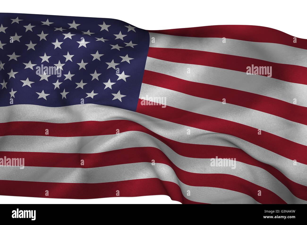 Zusammengesetztes Bild von einer amerikanischen Flagge Stockfoto