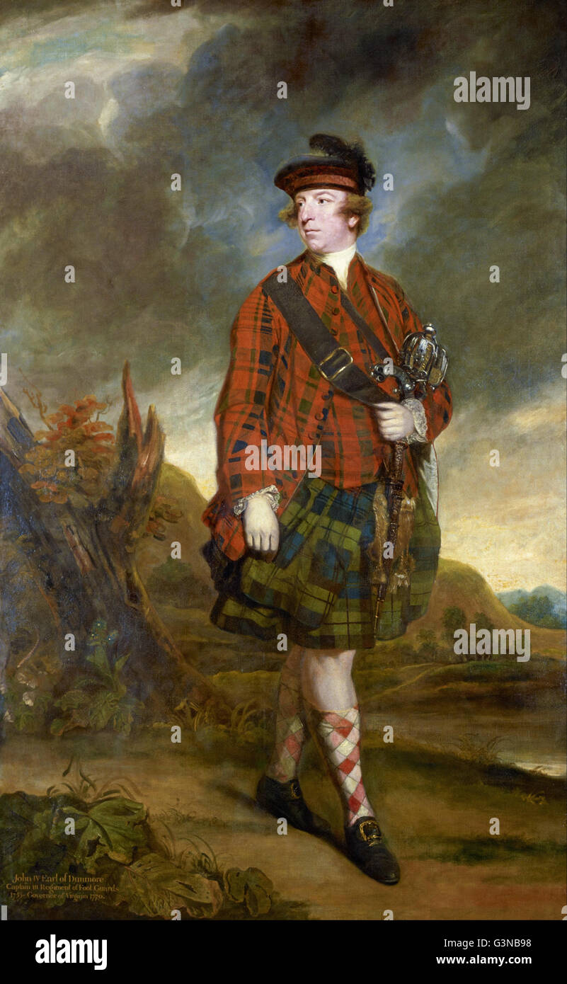 Sir Joshua Reynolds - John Murray, 4. Earl of Dunmore Stockfoto