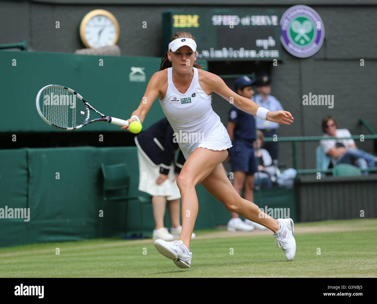 Agnieszka Radwanska, POL, Frauen Halbfinale, Wimbledon Championships 2012 AELTC, ITF Grand-Slam-Tennis-Turnier, London Stockfoto