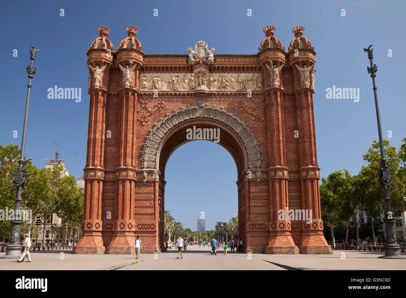 Arc de Triomf, Triumphbogen, Barcelona, Katalonien, Spanien, Europa, PublicGround Stockfoto