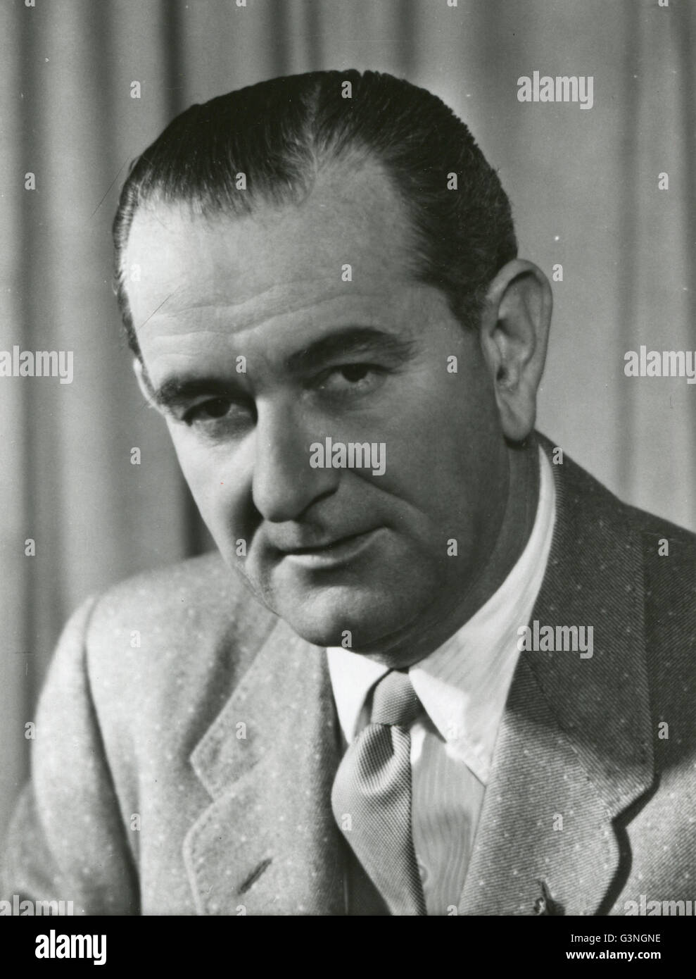 Porträt des Lyndon B. Johnson, Senator von Texas Stockfoto
