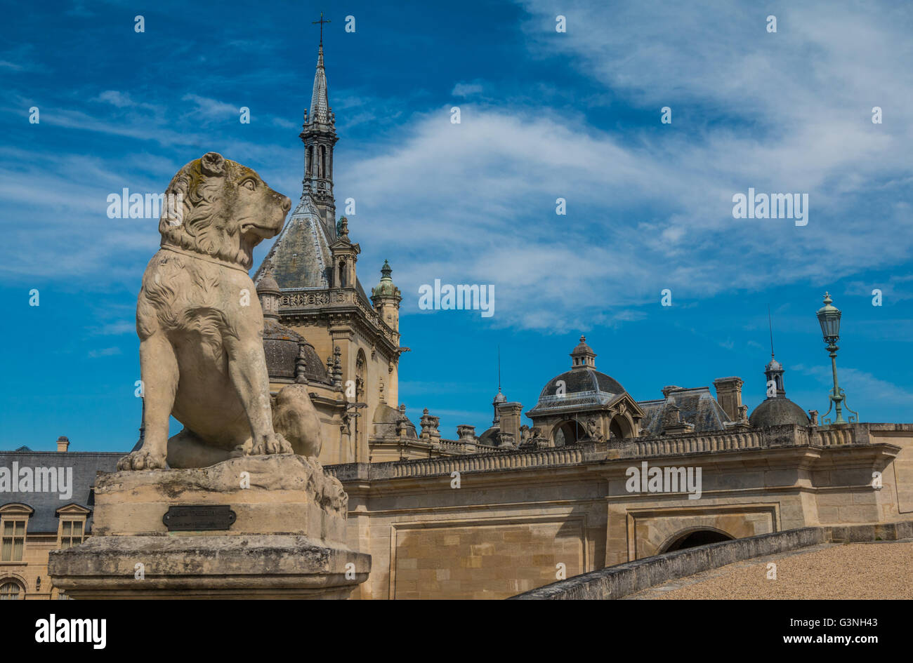 Schloss Chantilly in Frankreich Stockfoto