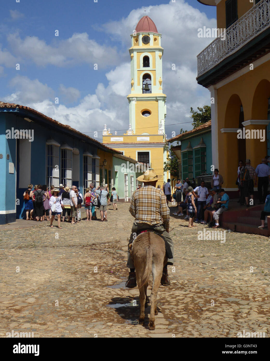 Trinidad Kuba 2015 schöne Plaza Mayor Stockfoto