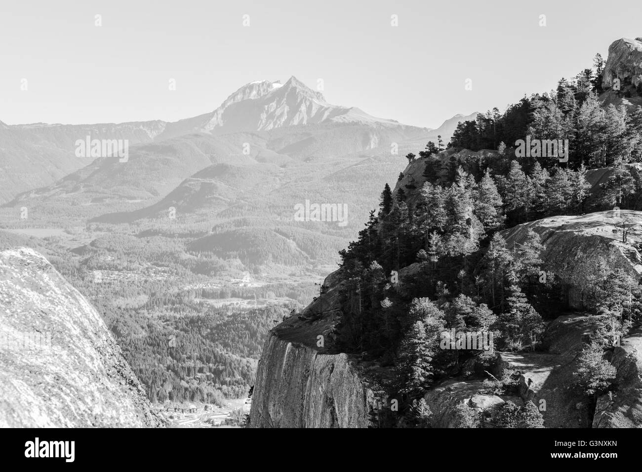 Foto von der schönen Berglandschaft in Kanada Stockfoto