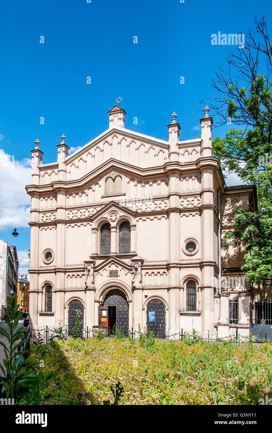Tempel-Synagoge im jüdischen Viertel Kazimierz Krakau, Polen. Stockfoto