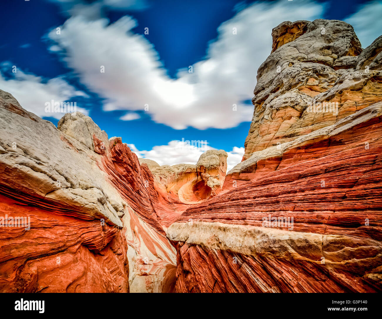 Erstaunliche Landschaften - White Pocket-Arizona Stockfoto