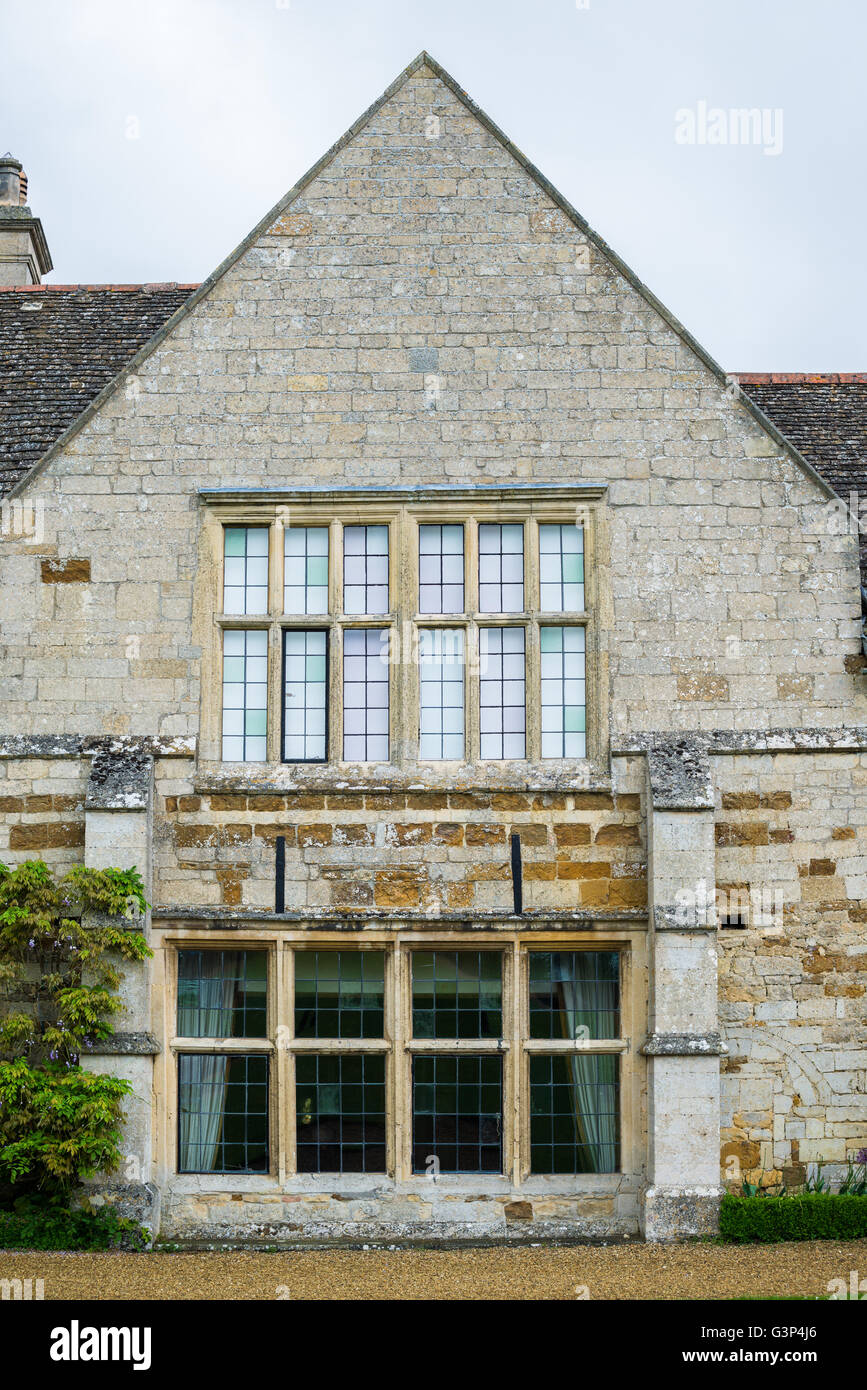 Rockingham Castle (nur außerhalb der Stadt von Corby), gebaut im Auftrag von William ich (der Eroberer) Nachdem er England erobert. Stockfoto