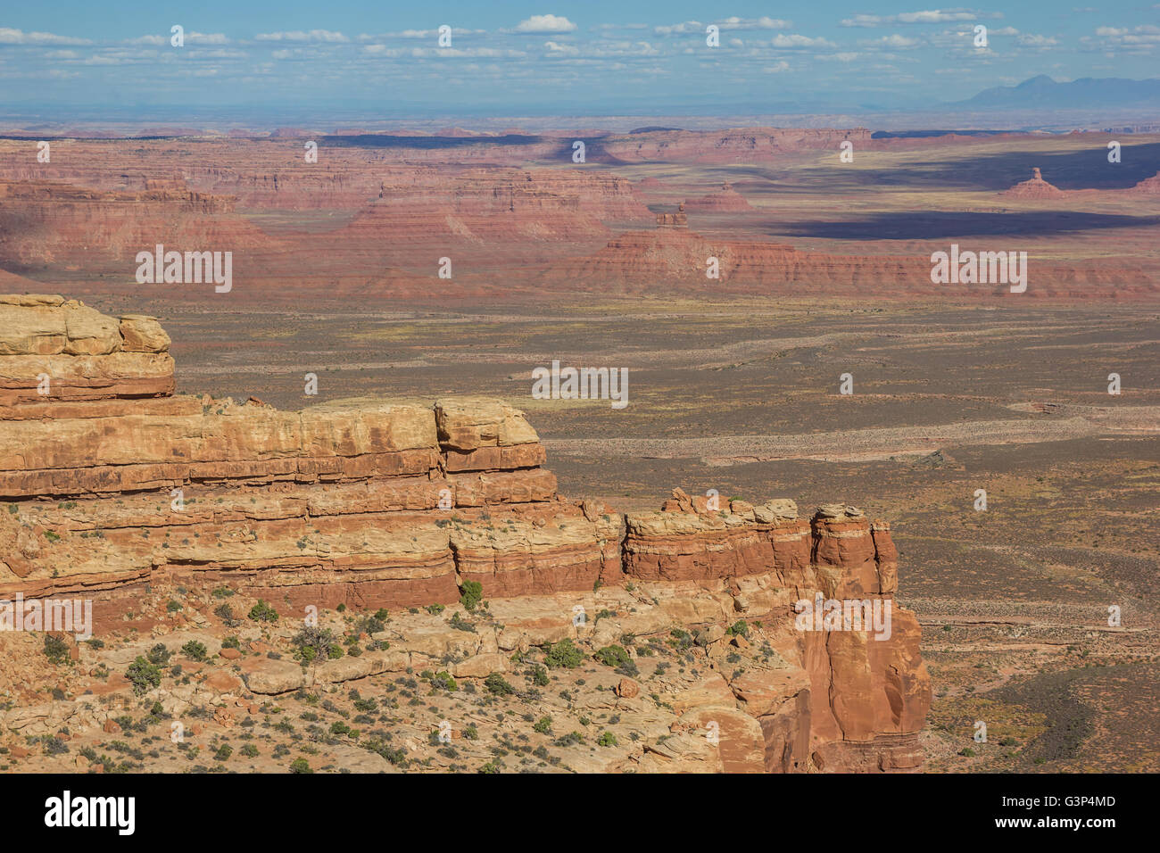 Klippen von Moki Dugway in Utah, Vereinigte Staaten von Amerika Stockfoto