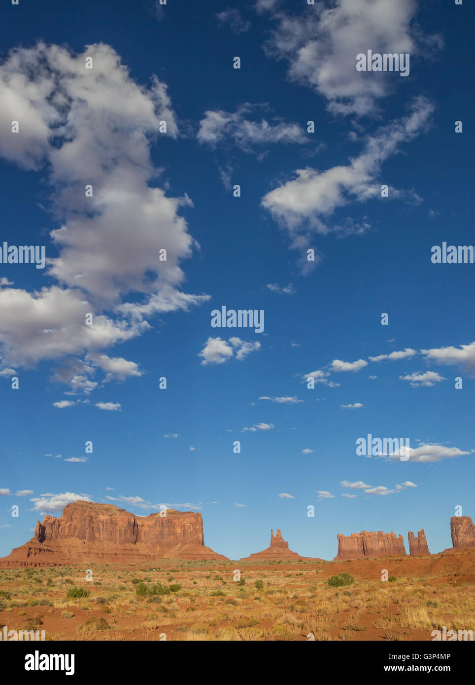 Buttes des Monument Valley in Arizona, USA Stockfoto